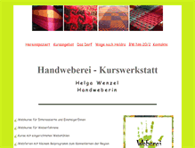 Tablet Screenshot of handweberei-kurswerkstatt.de